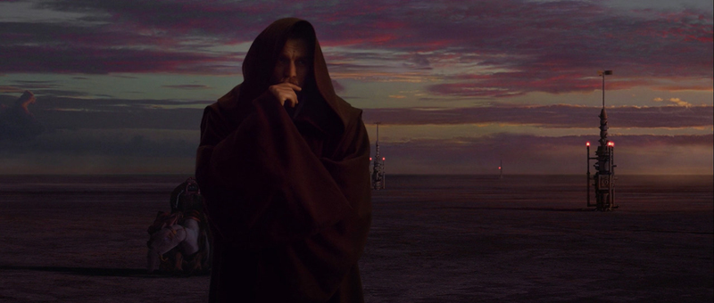 Obi-Wan at the end of Episode III. Image: Fox